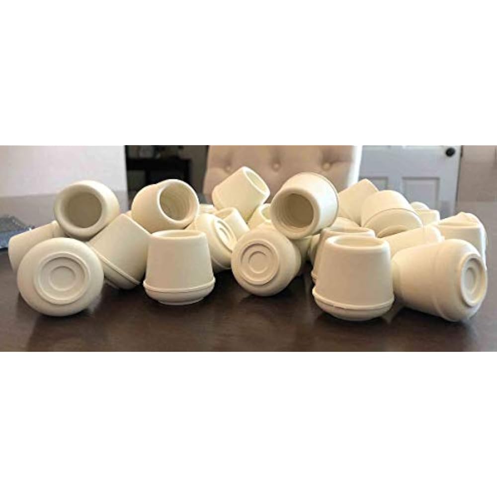 9225 11/2Inch Inside Diameter Rubber Leg Tips 2Pack OffWhite eBay