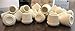 Shepherd Hardware 8615E Leg Tips 3/4 inch Inside Diameter Rubber Chair Leg Tips, 40 Pack, Ivory