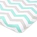 Bassinet Fitted Sheets Compatible with Halo, Fisher Price, Delta, Graco – Fits Perfectly on 15 x 33 Inch Oval, Rectangular Mattress Pad – Snuggly Soft Jersey Cotton – Elephants, Chevron – 2 Pack