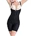ieasysexy Women Waist Trainer Underbust Corset Thigh Reducer Bodysuit Shapewear Black