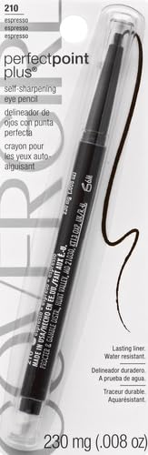 COVERGIRL Perfect Point Plus Eyeliner Pencil, Espresso, Long-Lasting, Versatile Brown Eyeliner, Soft Smudging Tip, No Sharpening Needed, Pack of 1