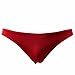 FEESHOW Men's Smooth Stretch Bikini Swimwear Underwear Swim Briefs (Red, L)