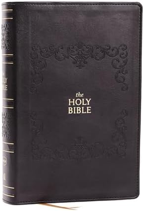 NKJV Holy Bible, Giant Print Center-Column Reference Bible, Black