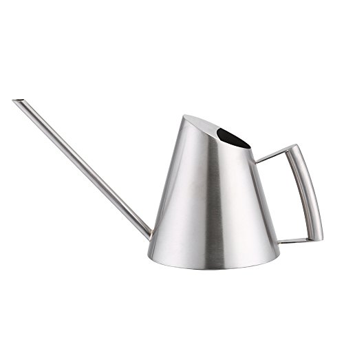 Yosooo Stainless Steel Watering Can Pot Garden Potted Plant Flower Watering Tool with Long Spout Sprinkler Watering Pot for Plants Gardening (900ml)