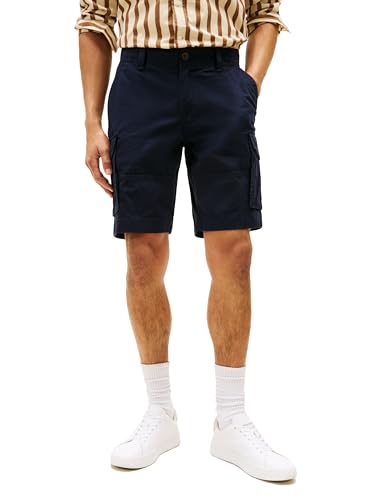 Tommy Hilfiger Men’s 6 Pocket Stretch Cotton Cargo Shorts, Desert Sky, 34
