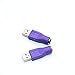 JETEHO 2 Pack USB Female to PS2 PS/2 Male Keyboard Mouse Mice Adapter Converter, Purple