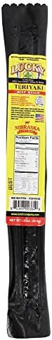 Lucky Beef JerkyBeef Stick, Teriyaki, 1.25 Ounce