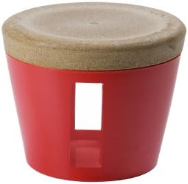 KDG International Omada Ecoliving Food Storage Container with Transparent Window, 16-Ounce, Red