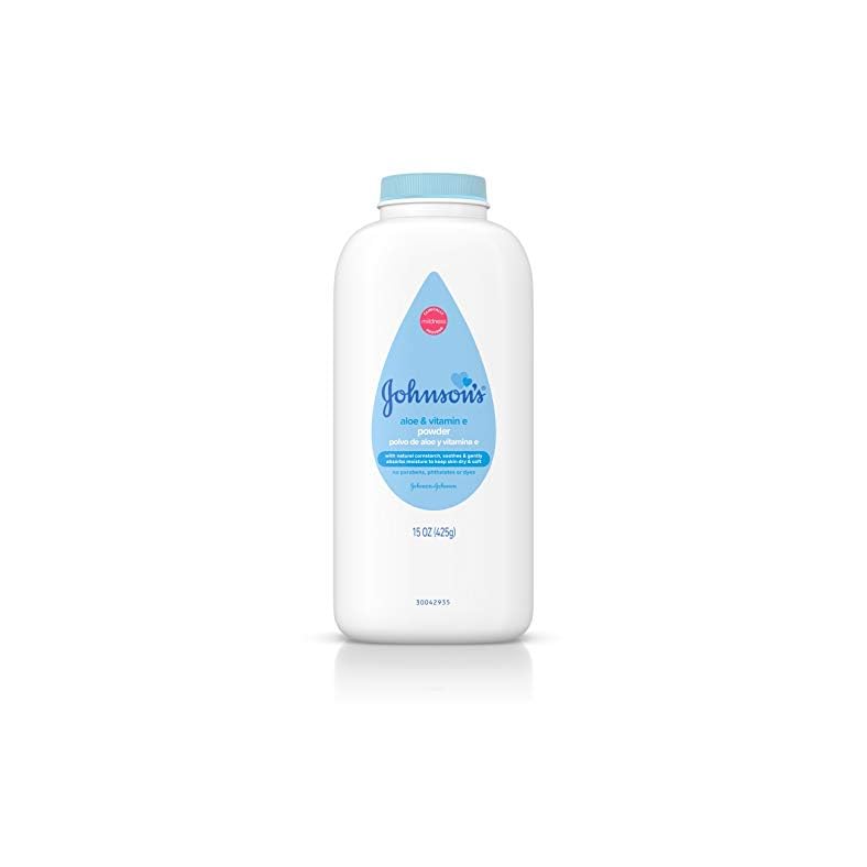 Johnson’s Baby Powder, Naturally Derived Cornstarch with Aloe & Vitamin E for Delicate Skin, Hypoallergenic and Free of…