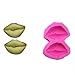 Efivs Arts 2 Lips Jelly Pudding Candy Making Silicone Mold Cake Decoration Mould Fondant Chocolate Small Pastry Tool for Valentine's Day gifts