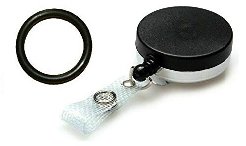 Heavy Duty YO YO Retractable Belt Clip with Rubber O Ring Bottle Holder (Ring 22mm Wide) Nurse Doctor