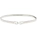 Tanpie Skinny Waist Belt of Women Elastic Metal Stretch Chain Belt Silver 29''