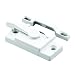 Prime-Line F 2744 Sash Lock, Single Unit, White - Diecast Construction, White Powder Coat w/ Enamel Finish, Designed for both Single & Double Hung Windows primary