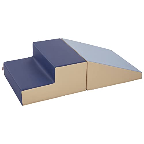 ECR4Kids Softzone Little Me Climb and Slide, Toddler Playset, Earthtone, 2-Piece