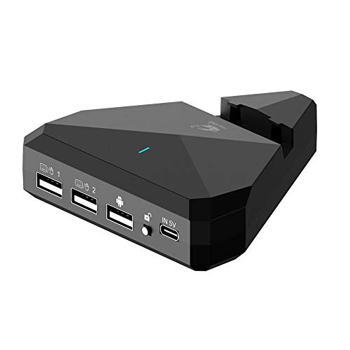 LexonElec-Mobile-Game-Controller-Keyboard-and-Mouse-Converter-One-Hand-Gaming-KeyboardRainbow-Backlight-Breathing-Keyboard-and-Mouse-for-PUBG-Mobile-Android-Tablet-Games