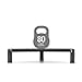 2LB Depot Corner Monitor Stand with Adjustable Risers, 19.5W x 4H x 12.5D Inches, Black
