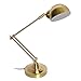 Desk Lamp - 7W Desktop Light, 350° Swing Arm Light, LED Energy-Saving, Eye-caring Reading Table Light, Antique Brass Desk Lamp, Touch Control, Dimmable Gold Desk Lamp for Studying, Working, Reading