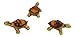 Goodman and Wife Set of 3 Poly Resin Turtle Shaped Pot Feet or Planter Risers (Medium Size Turtle Shape Each Measures 3 inches Long, 1.5 inches Tall)