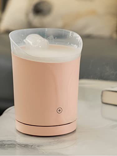 SERENLUX Essential Oil Diffuser, Backflow Mist Like Cloud Fall Cloud Flow, 280ml Aromatherapy Humidifier with LED Lights, Waterless Auto Off, Air Aroma Scent for Home Office Large Room, Pink