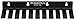 Pomona Electron 4408/POM 10-Slot Test Lead Rack Holder Black Steel No.2 Temper 1-2 Hard - 155977