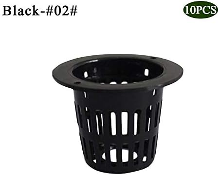 QUUY 10 Pieces Slotted Mesh Net Pots,Heavy Duty Net Cup Basket for Hydroponic Garden Balcony Planting