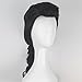 Miss U Hair Men Short Wavy Brown Wig with Pigtails Adult Colonial Funny Wigs for Cosplay Party Halloween