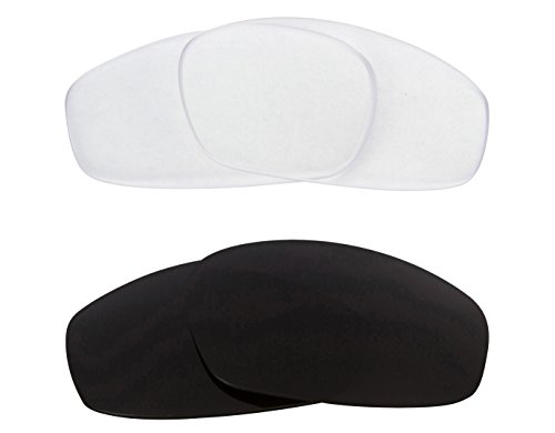 Best SEEK OPTICS Replacement Lenses Oakley SPLIT JACKET - Black Clear