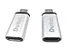 Duttek 2Pcs USB3.1 Type C OTG Adapter, USB C Female to Micro USB Male OTG (On The Go) Converter Charging Data Sync Adapter for Galaxy S7,S7 Edge, LG G4, Nexus 6 (Silver-OTG)