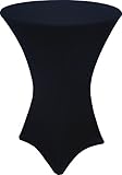 Banquet Tables Pro Black 30 x 42 Fitted Highboy Cocktail Spandex Table Cover