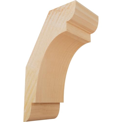 Ekena Millwork BRC04X06X10OLY00RDF 4"W x 6"D x 10"H Olympic Rough Sawn Knee Bra…
