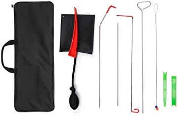 Carfard Full Professional Kit with Long Reach Grabber, Air Wedge, Knob Grabber, 2 Non Marring Wedges, Pry Tool, Short Grabber, Carrying Case, Professional Tools for Car and Truck