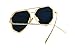 SojoS Fashion Metal Frame Flat Mirrored Lens Sunglasses SJ1004 With Gold Frame/Purple Lens