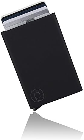 Click Wallet - RFID proof pop up wallet - with one click all 6 cards slide out (Black leather)