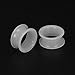 ZS 9 Pair Silicone Flexible Thin Ear Plugs Tunnels Double Flared Expander Ear Gauges Piercing (Gauge=1/2