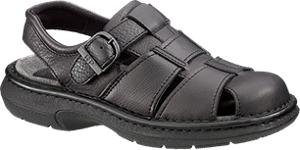 Amazon.com : Hush Puppies Men Black Leather Fishermen Sandals 8.5 W : Sports & Outdoors
