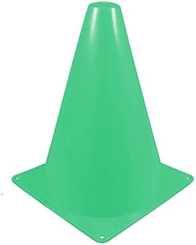 GQMART 7" Marker Cones Course/Football &amp; Soccer Track Cones ( 10Pcs /Set) Green