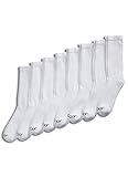 Jockey Men's Socks Men's Sport Essentials Crew - 8 Pack, white, 9 - 12