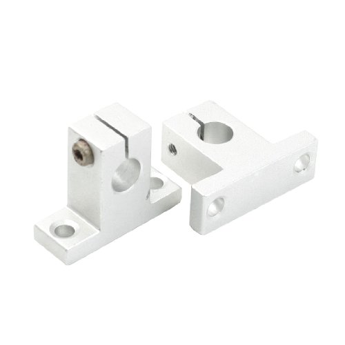 uxcell 2 Pcs SK10 10mm Bore Linear Rail Shaft Support for Milling Machine