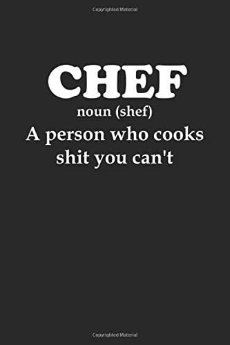 Chef: Cooking Notebook Chef Recipe Journal for Kitchen Staff, Assistant, Food Enthusiasts, Colleagues, Co-Workers, sketches ideas and To-Do lists, Dot Grid notebook, 120 pages Paperback – 12 Jul 2019