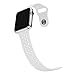 Kobwa 38MM/42MM Watch Band for Apple Watch, Soft Silicone Sport Strap with Ventilation Holes Smart Watch Bracelet Replacement Bands For Iwatch Series 1 Series 2