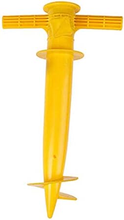 Reuvv Sun Beach Umbrella Stand Adjustable Spike Fishing Parasol Ground Anchor Holder Ground Spike Base Beach Garden Patio Stand