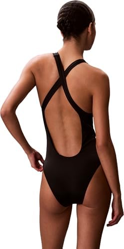 Maillot de Bain Une pièce Dos échancré LV00Q61219 pour Femme, Noir (Noir), M
