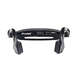 Vsport® - Open Ear Hearing - Bone Conduction Wireless Stereo Bluetooth Noise Cancellaction with Microphone - Black