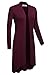 Meaneor Women's Long Sleeve Open Front Drape Lightweight Duster Cardigan