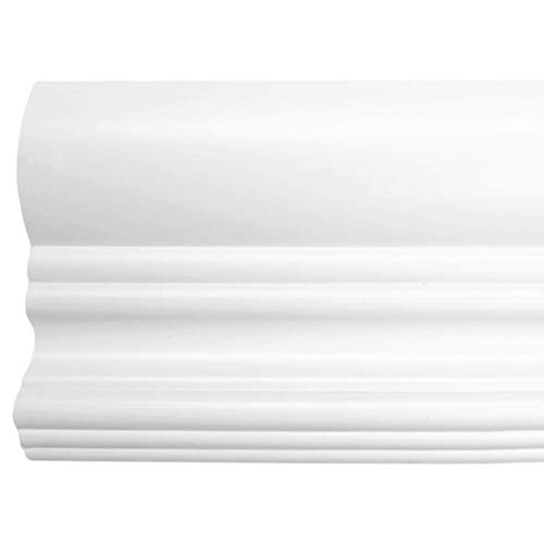 TailorView, Faux Wood Crown Valance for Horizontal (Venetian) Window Blinds, Snow White, Inside or Outside Mount, 8 1/2" L - 24" L