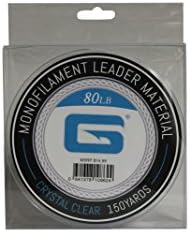 Gaffer Sportfishing Crystal Clear Mono Leader, 150 yd/80 lb