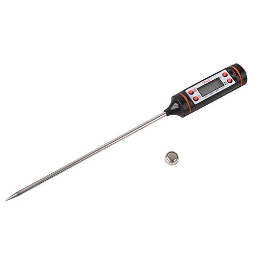 Easyflower Novel and Unique Household Kitchen Electronic Food Thermometer Liquid Temperature (Color : Black)