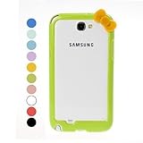Cartoon Bow Pattern Bumper Frame for Samsung Galaxy