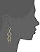 Sterling Silver with Yellow Gold Flashed Circle Link Drop Earrings