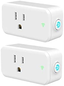 Alexa Wifi Smart Plug Mini Iron Hammer- Smart Plug Wifi Wireless Home Electrical Timing Outlet Remote Control your Devices from Anywhere Works with Alexa and Google Assistant IFTTT (2 packs)